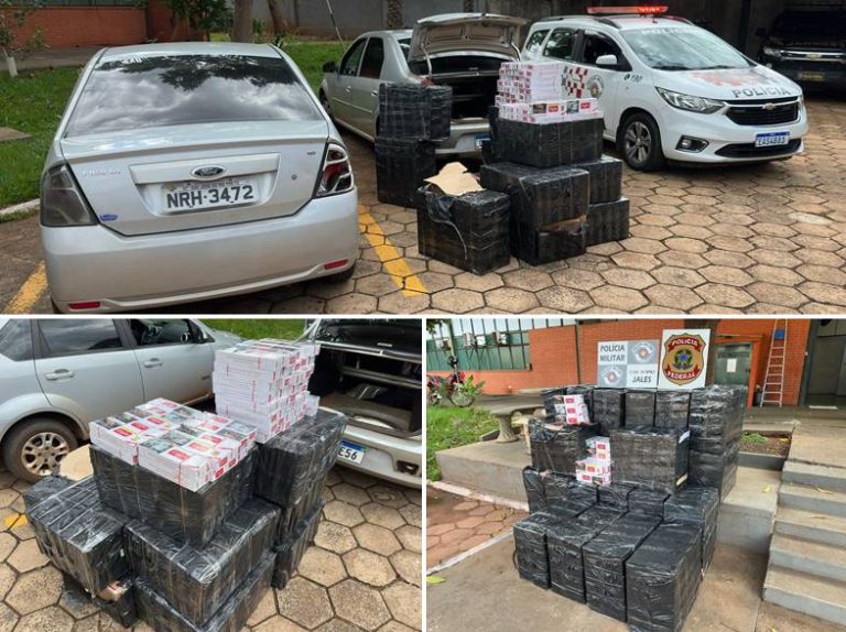 policia apreende 30 mil maços de cigarros